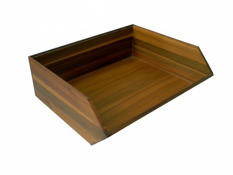 Acacia Wood Slanted Pantry Bin - Versatile Kitchen & Home Storage